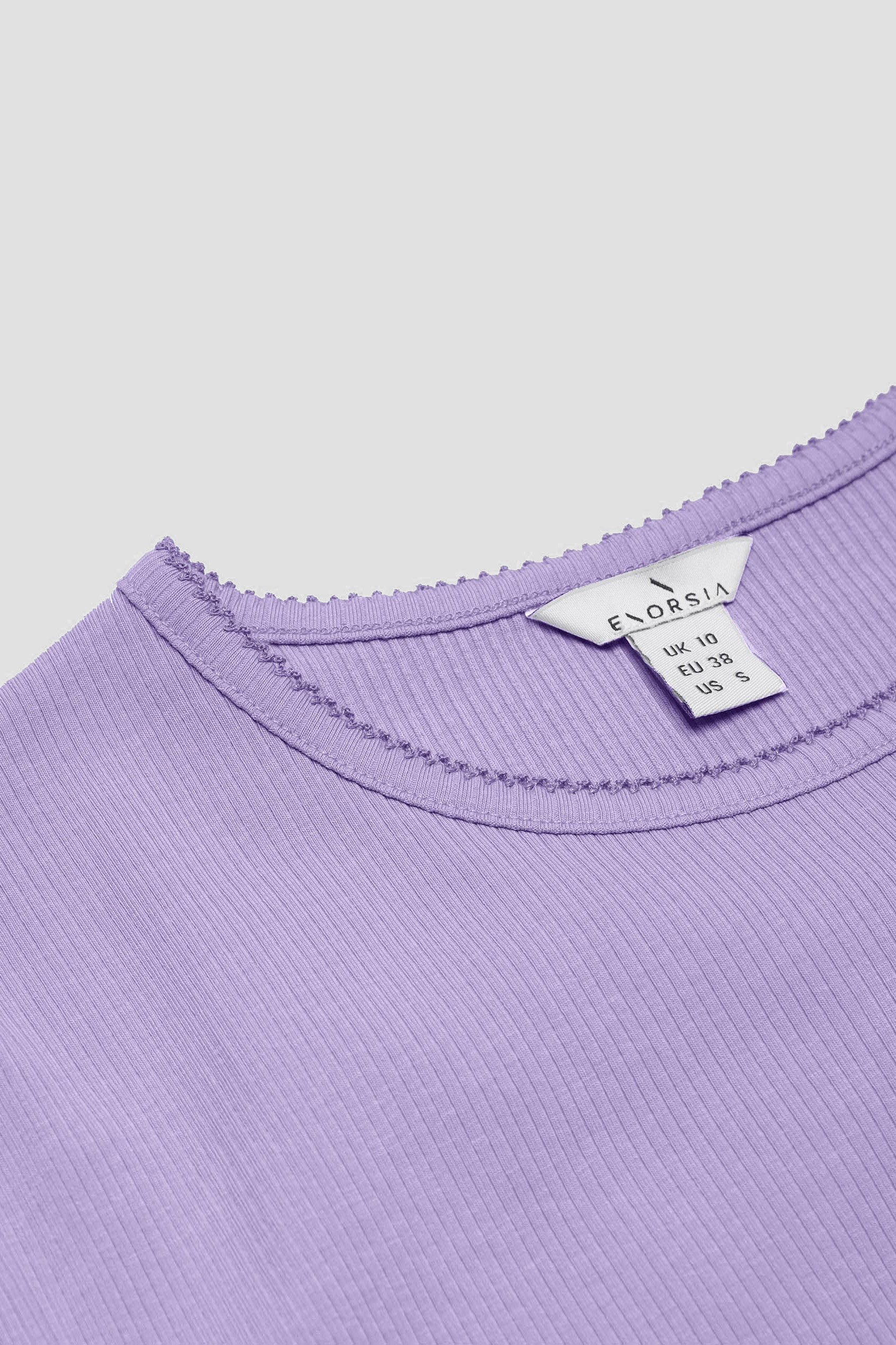 LS Picoting Ribbed T-Shirt & Leggings Set