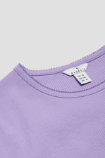 LS Picoting Ribbed T-Shirt & Leggings Set