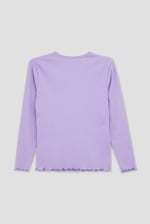 LS Picoting Ribbed T-Shirt & Leggings Set