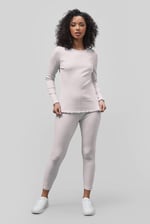 LS Picoting Ribbed T-Shirt & Leggings Set