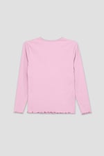 LS Picoting Ribbed T-Shirt & Leggings Set