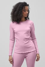 LS Picoting Ribbed T-Shirt & Leggings Set