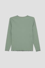 LS Picoting Ribbed T-Shirt & Leggings Set