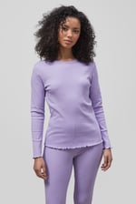 LS Picoting Ribbed T-Shirt & Leggings Set