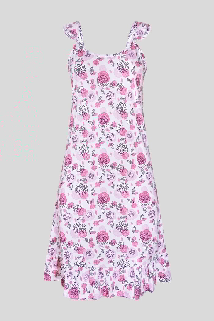 Women's Jersey Cami Nightdress With Frill Detailing