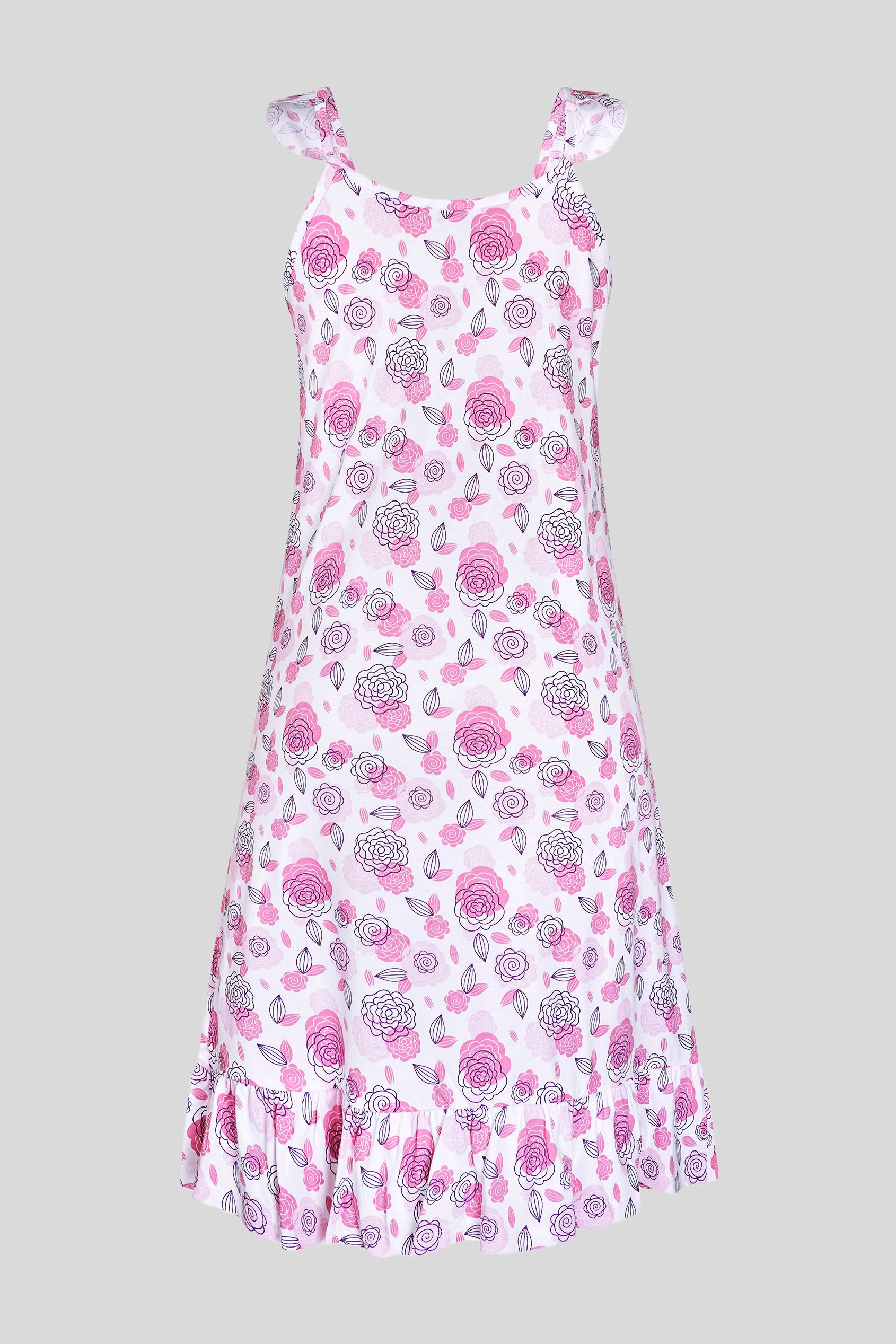 Women's Jersey Cami Nightdress With Frill Detailing