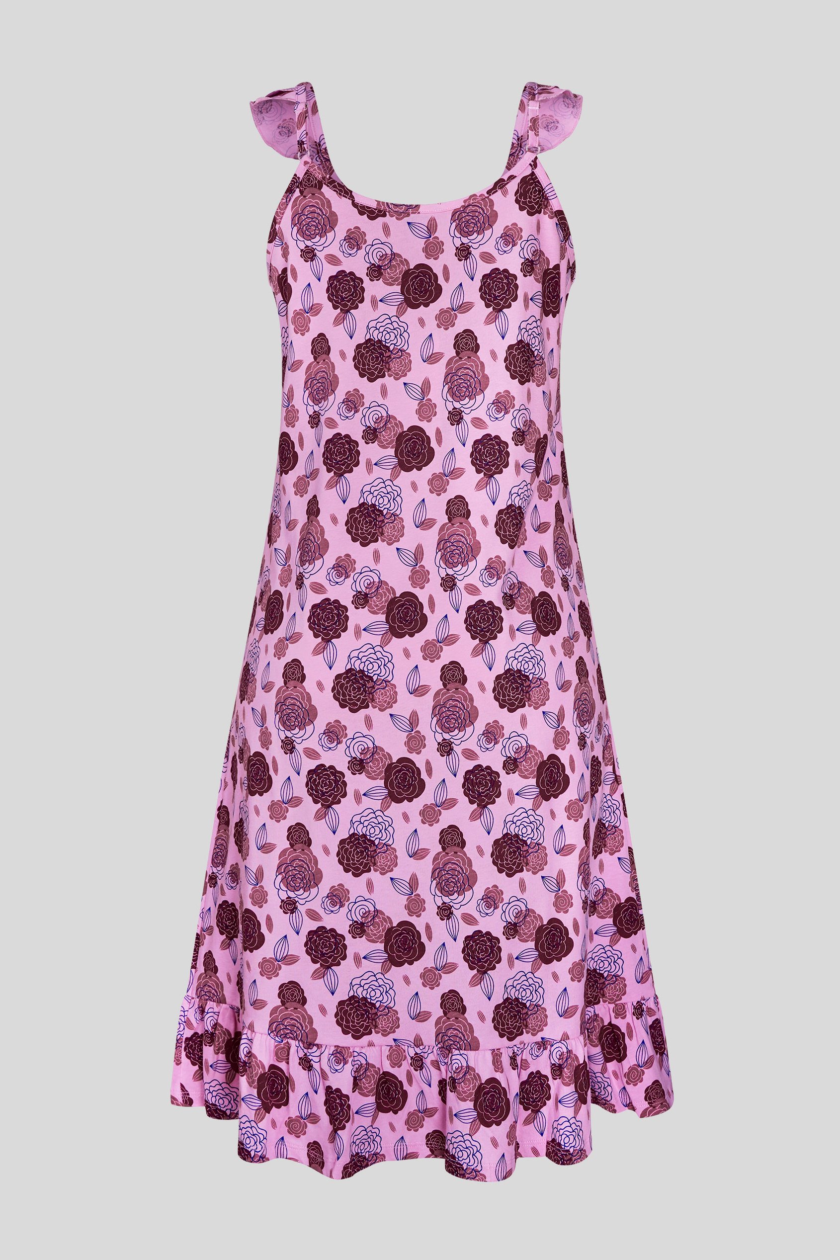 Women's Jersey Cami Nightdress With Frill Detailing