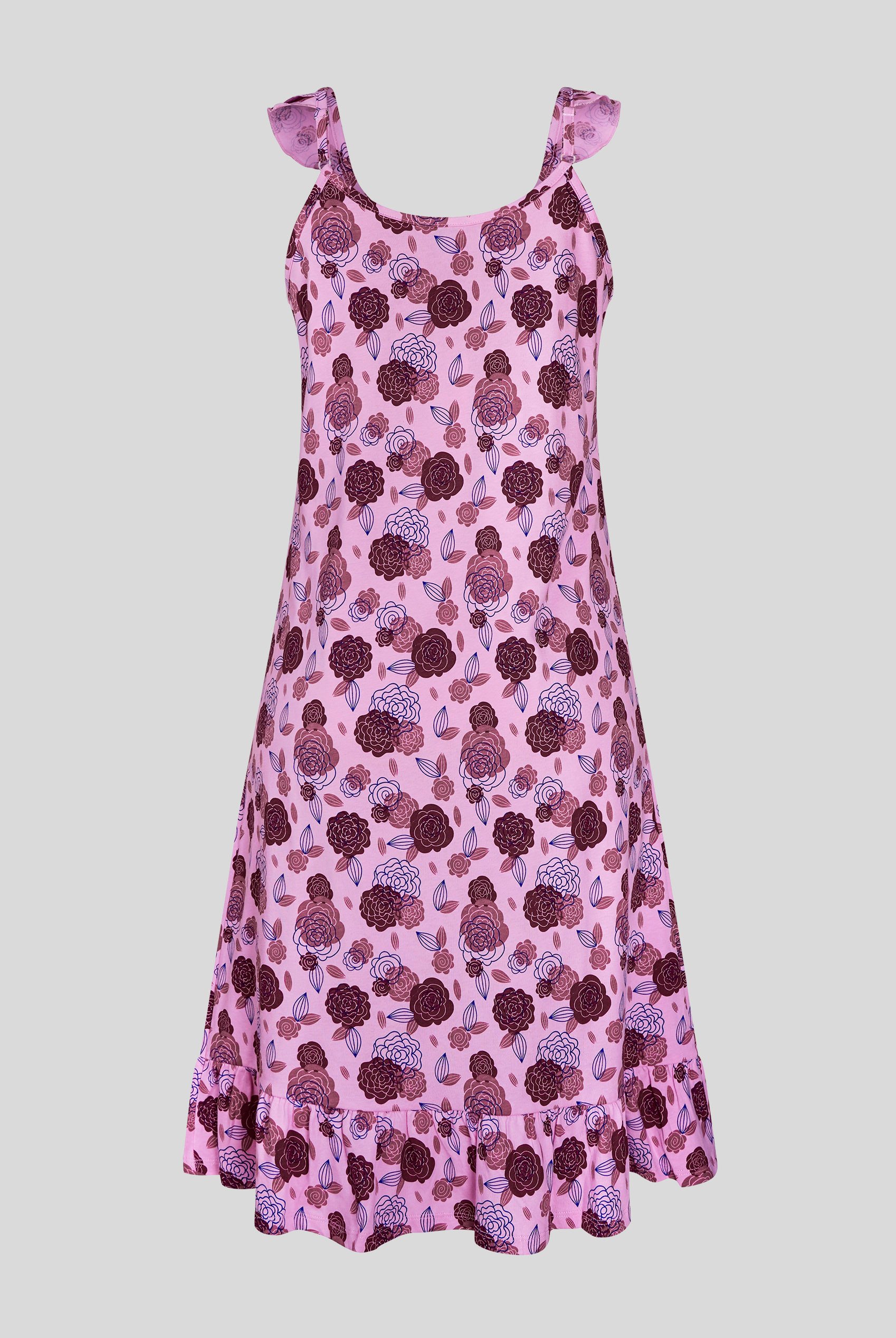 Women's Jersey Cami Nightdress With Frill Detailing