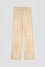 Short Ruffle Sleeve Cotton Printed Pyjamas Set