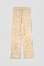 Short Ruffle Sleeve Cotton Printed Pyjamas Set