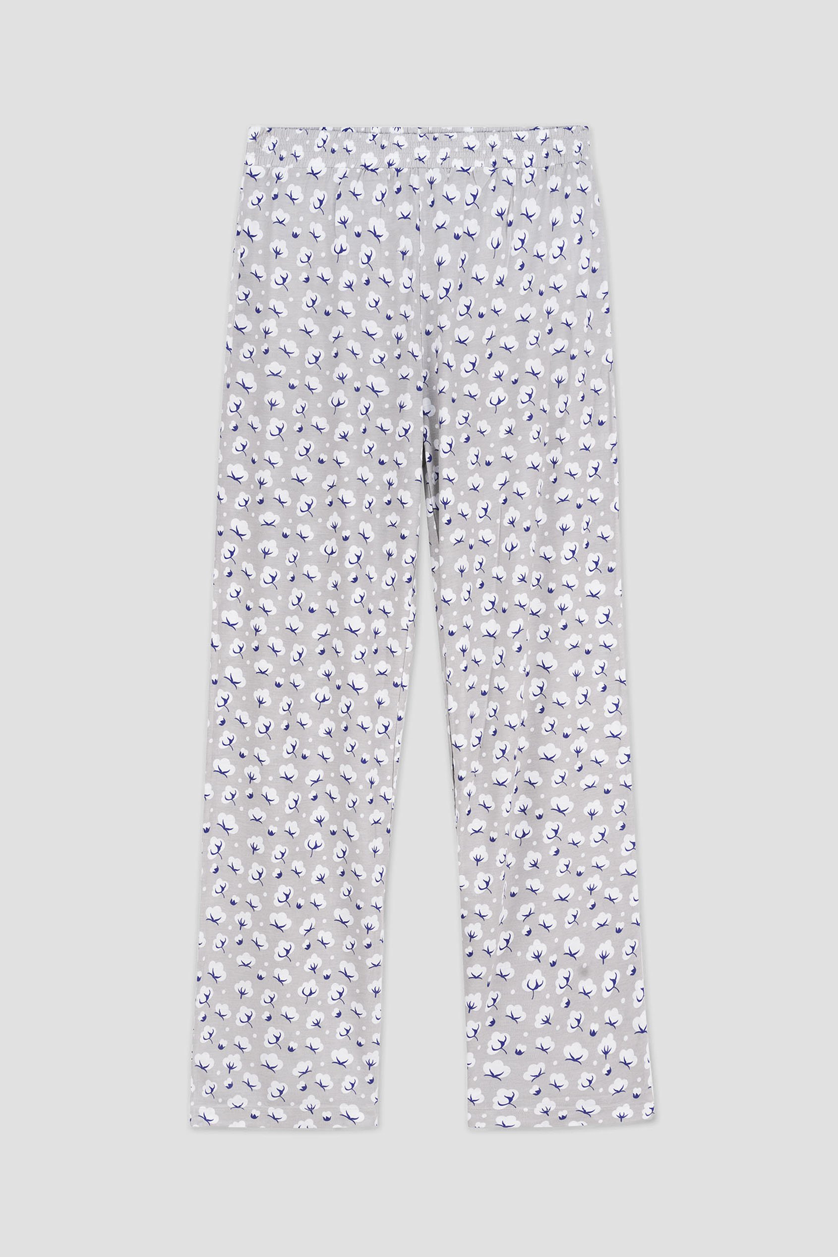 Short Ruffle Sleeve Cotton Printed Pyjamas Set