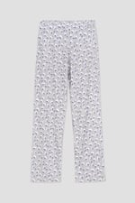 Short Ruffle Sleeve Cotton Printed Pyjamas Set