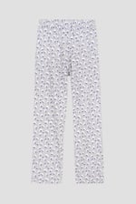 Short Ruffle Sleeve Cotton Printed Pyjamas Set