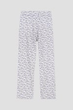 Short Ruffle Sleeve Cotton Printed Pyjamas Set