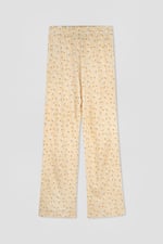 Short Ruffle Sleeve Cotton Printed Pyjamas Set