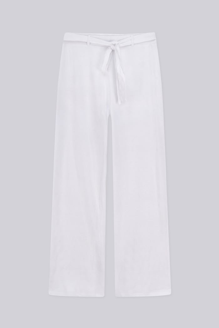 Wide Trouser And Crop Blouson Sleeve Top Set