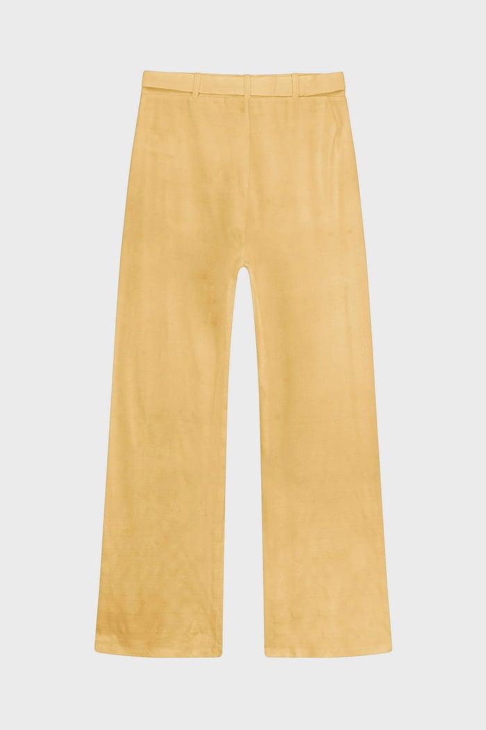 Wide Trouser And Crop Blouson Sleeve Top Set