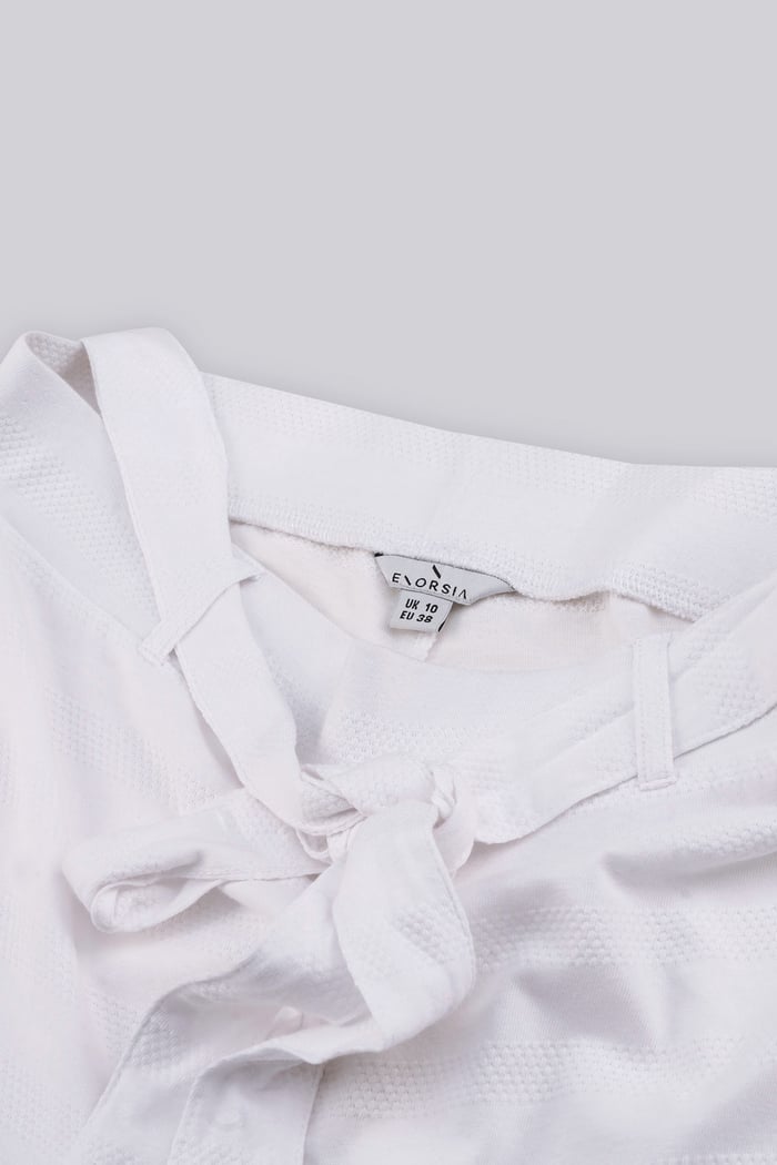 Wide Trouser And Crop Blouson Sleeve Top Set