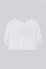 Wide Trouser And Crop Blouson Sleeve Top Set