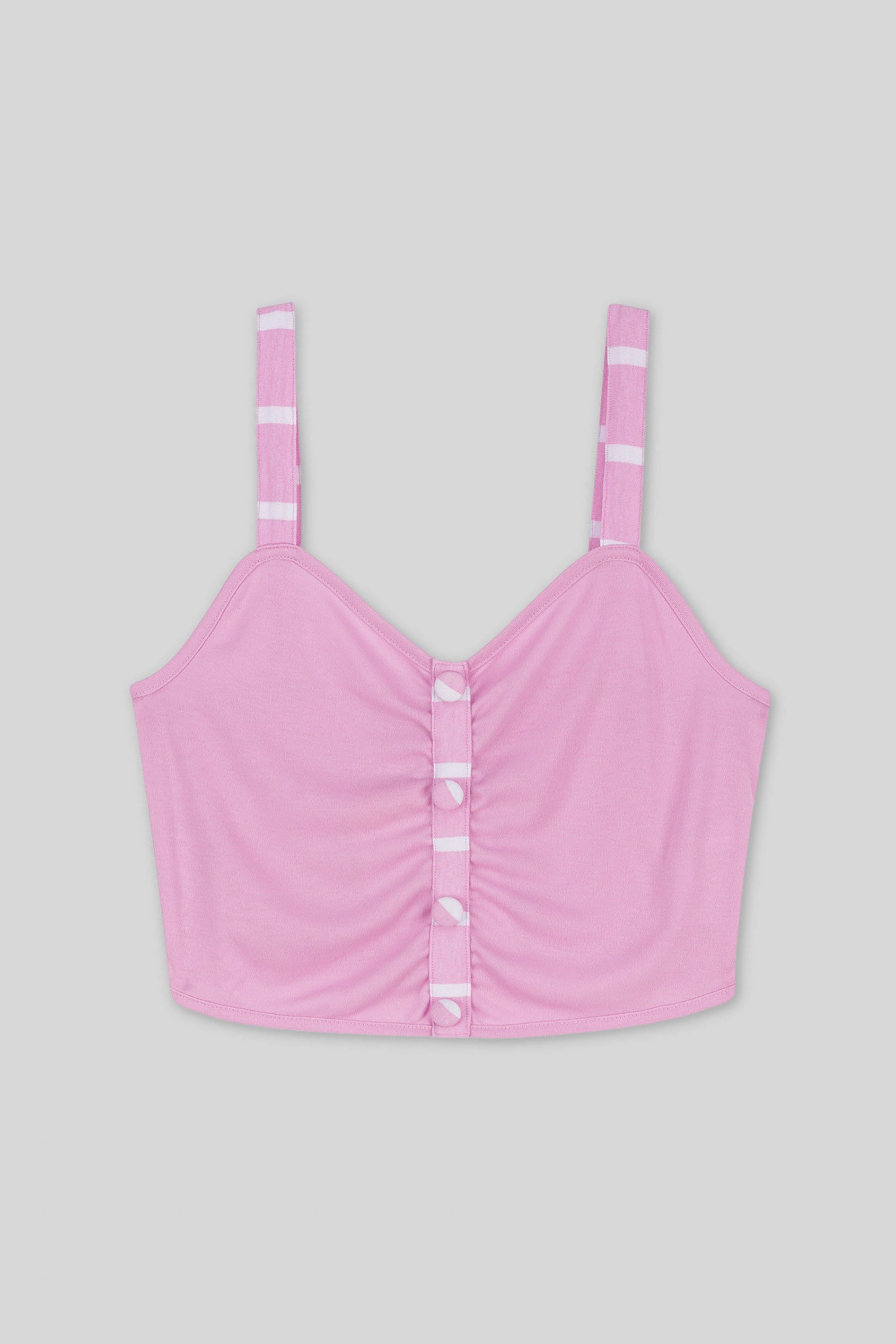 Striped Flare pant with Strappy Top Set