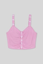 Striped Flare pant with Strappy Top Set