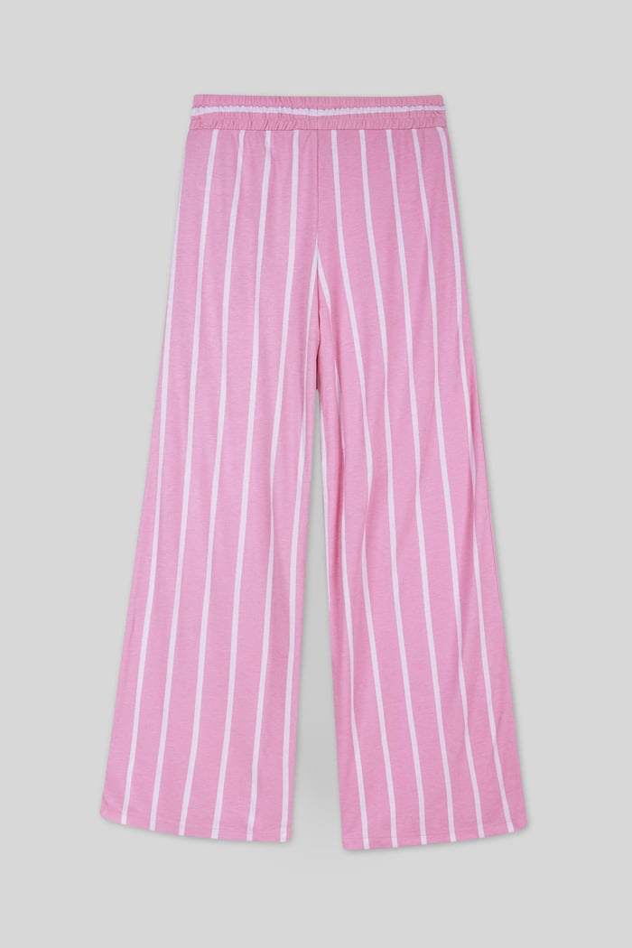 Striped Flare pant with Strappy Top Set