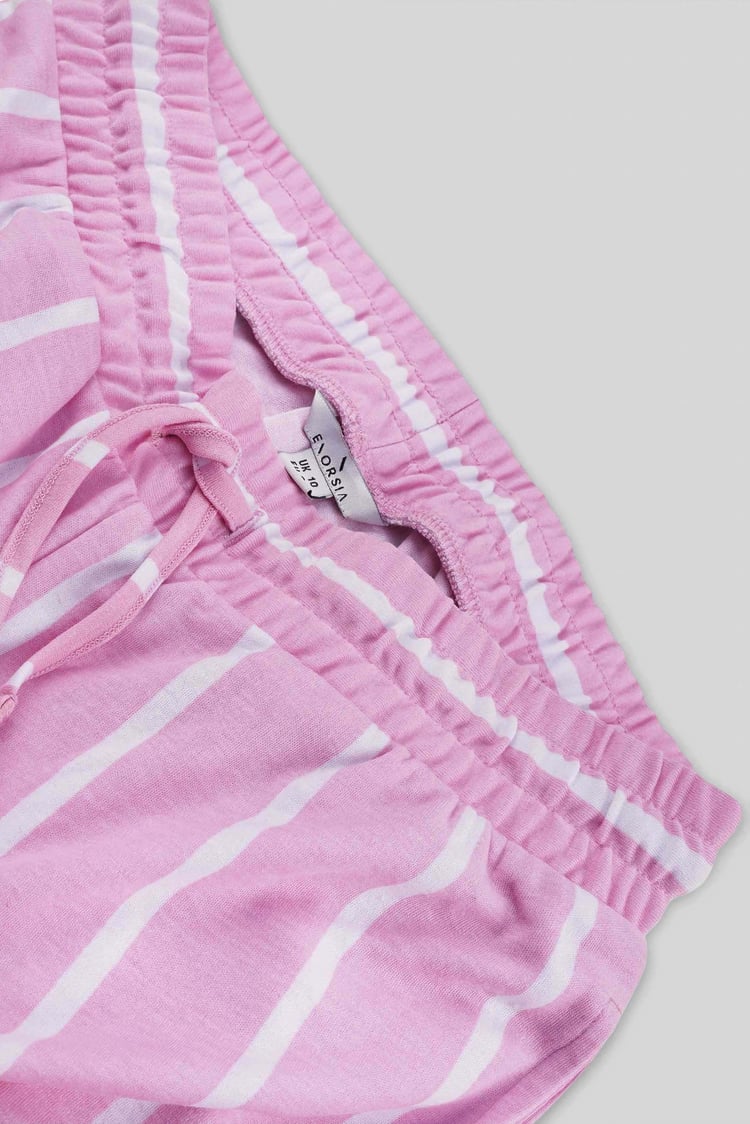 Striped Flare pant with Strappy Top Set