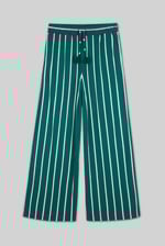 Striped Flare pant with Strappy Top Set
