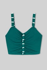 Striped Flare pant with Strappy Top Set