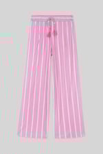 Striped Flare pant with Strappy Top Set