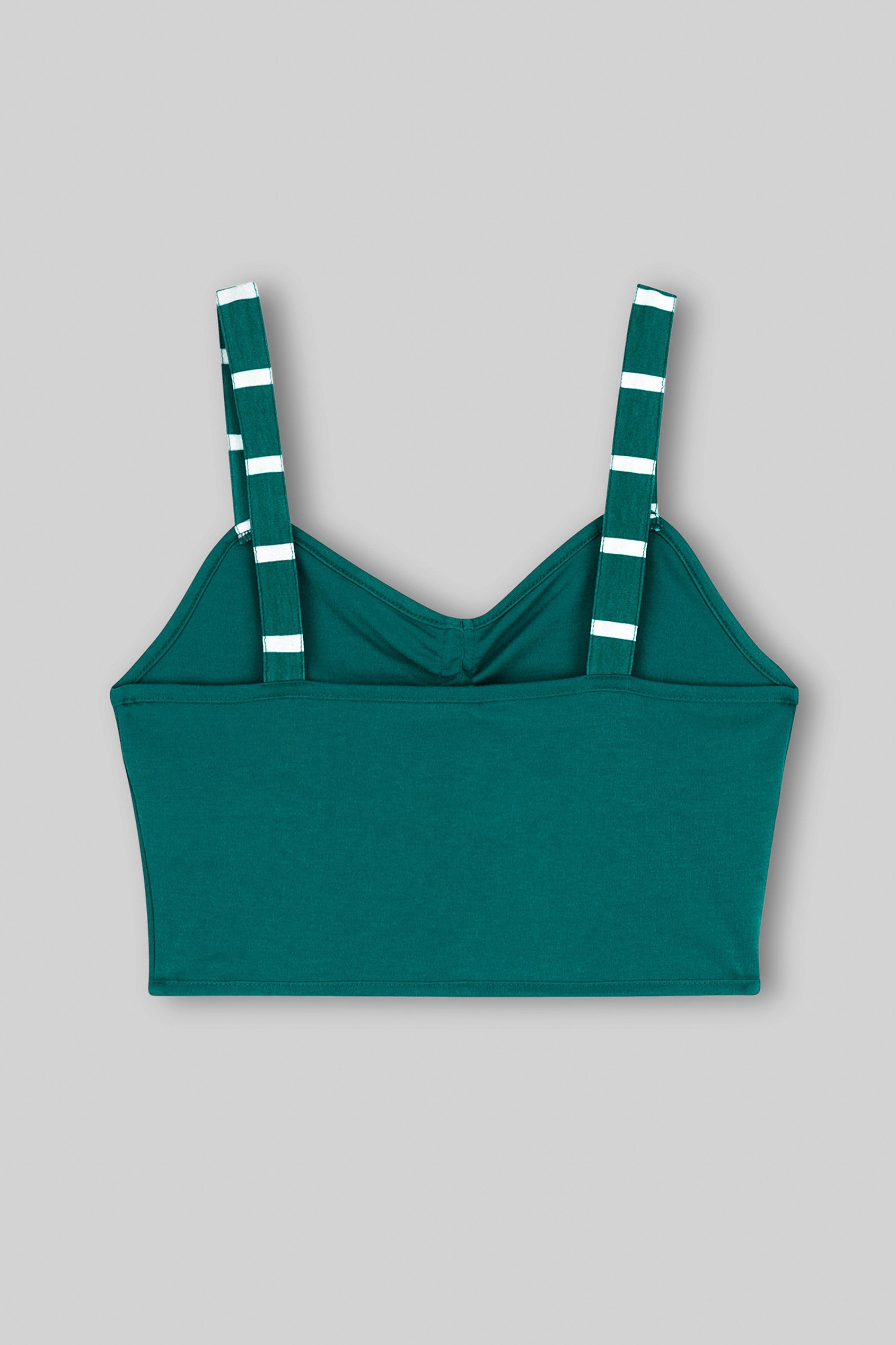 Striped Flare pant with Strappy Top Set