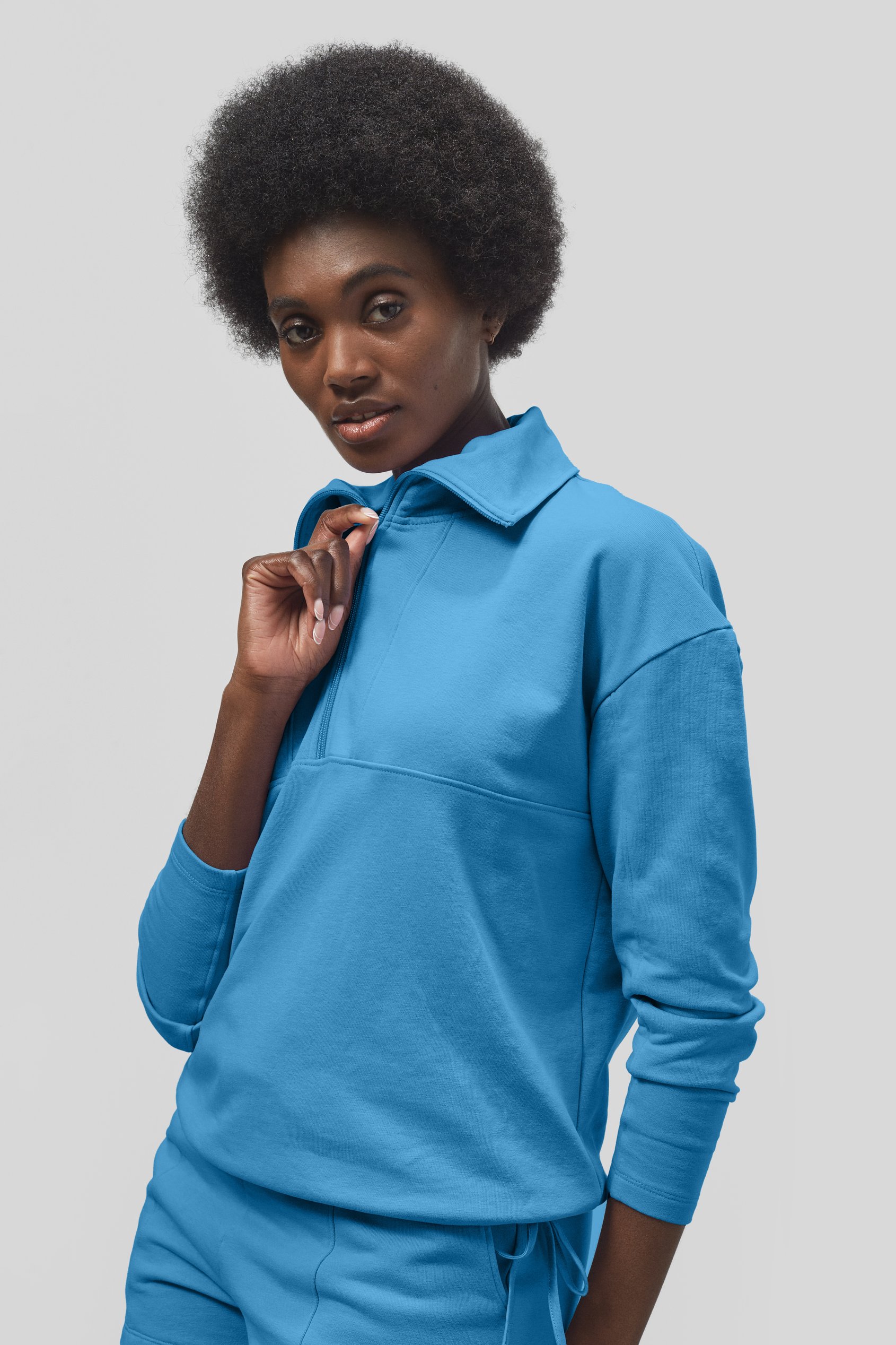 Half Zip Pullover Lounge Set