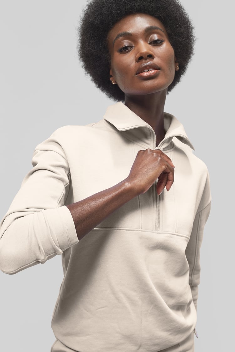 Half Zip Pullover Lounge Set