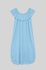 Off Shoulder Ruffle Jersey Dress