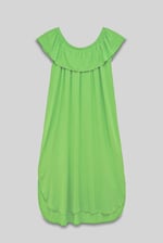 Off Shoulder Ruffle Jersey Dress