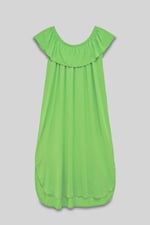 Off Shoulder Ruffle Jersey Dress