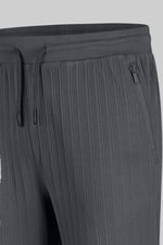 Ribbed Jersey Slim Fit Zip Pockets Joggers