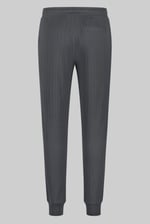 Ribbed Jersey Slim Fit Zip Pockets Joggers