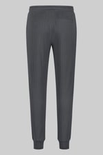 Ribbed Jersey Slim Fit Zip Pockets Joggers