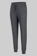 Ribbed Jersey Slim Fit Zip Pockets Joggers