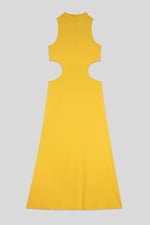 Sequin Embroidered Cut Out Waist Maxi Dress