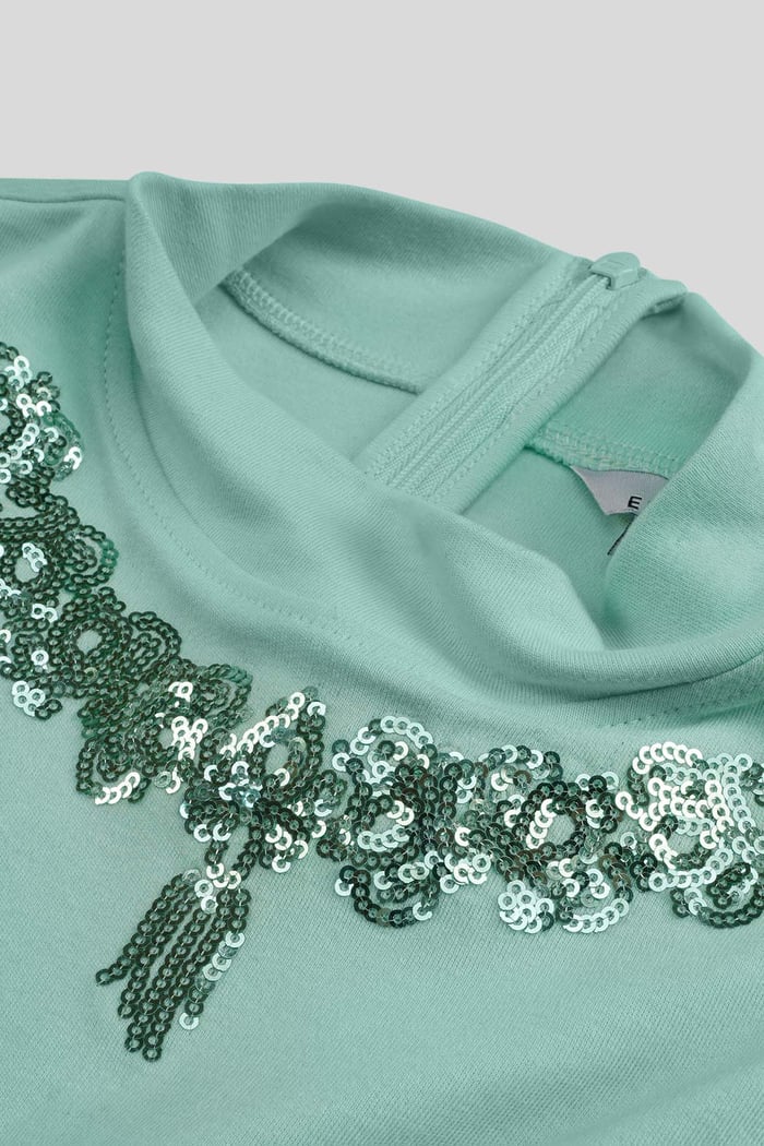 Sequin Embroidered Cut Out Waist Maxi Dress