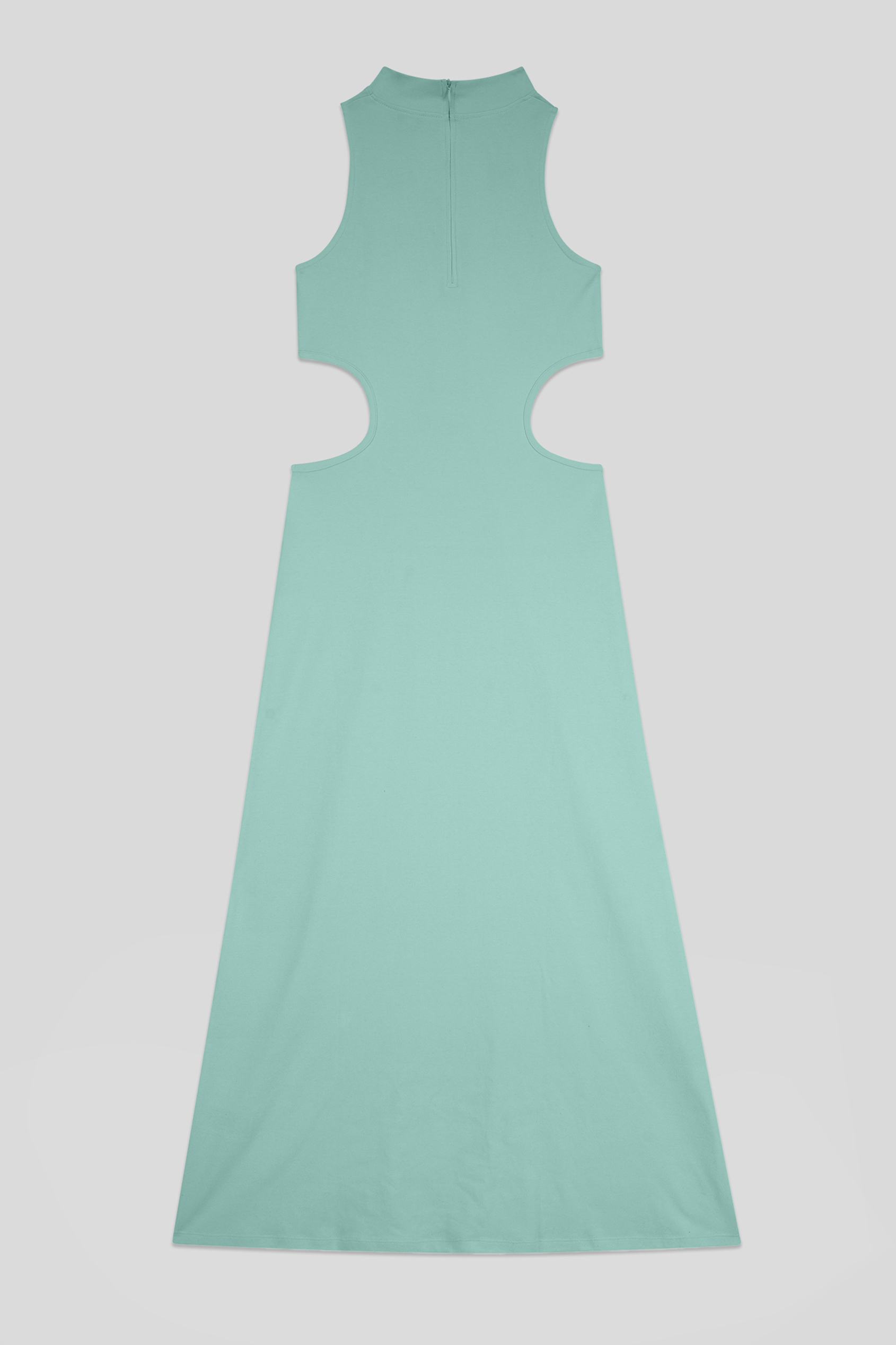 Sequin Embroidered Cut Out Waist Maxi Dress