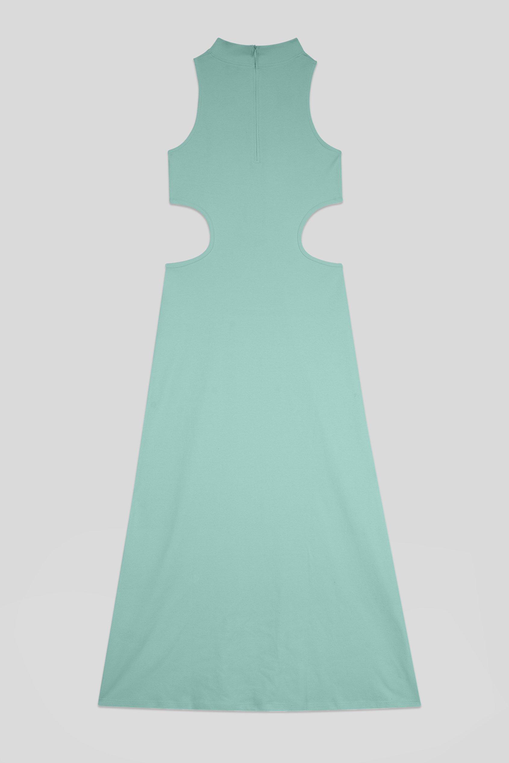 Sequin Embroidered Cut Out Waist Maxi Dress