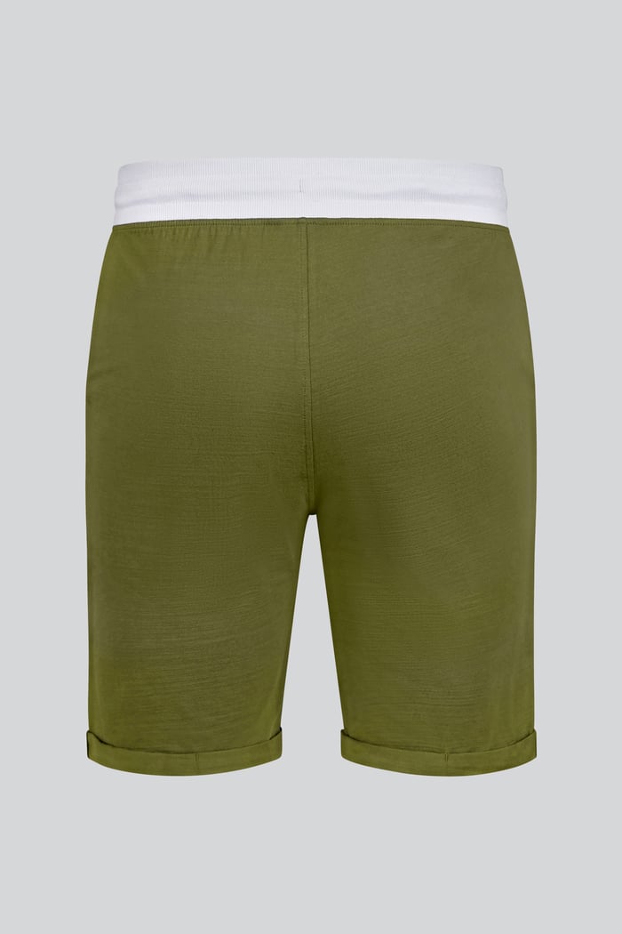 Contrast Waistband Regular Fit Shorts