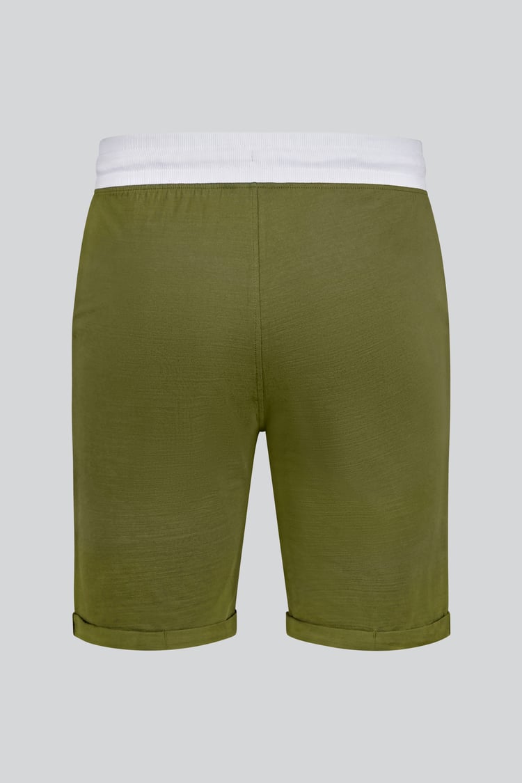 Contrast Waistband Regular Fit Shorts