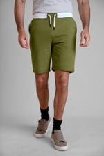 Contrast Waistband Regular Fit Shorts