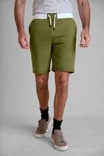 Contrast Waistband Regular Fit Shorts