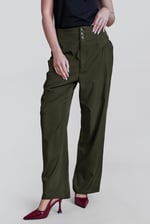 High-Waisted  Stright Leg Trousers