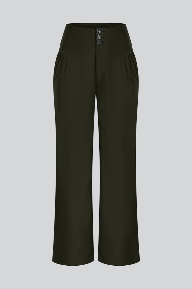 High-Waisted  Stright Leg Trousers
